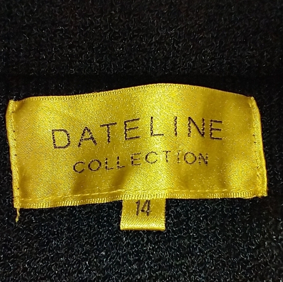 NAVY SILK KNIT BLAZER WITH RHINESTONES - Picture 6 of 8